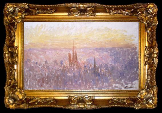 framed  Claude Monet View of Rouen, ta009-2
